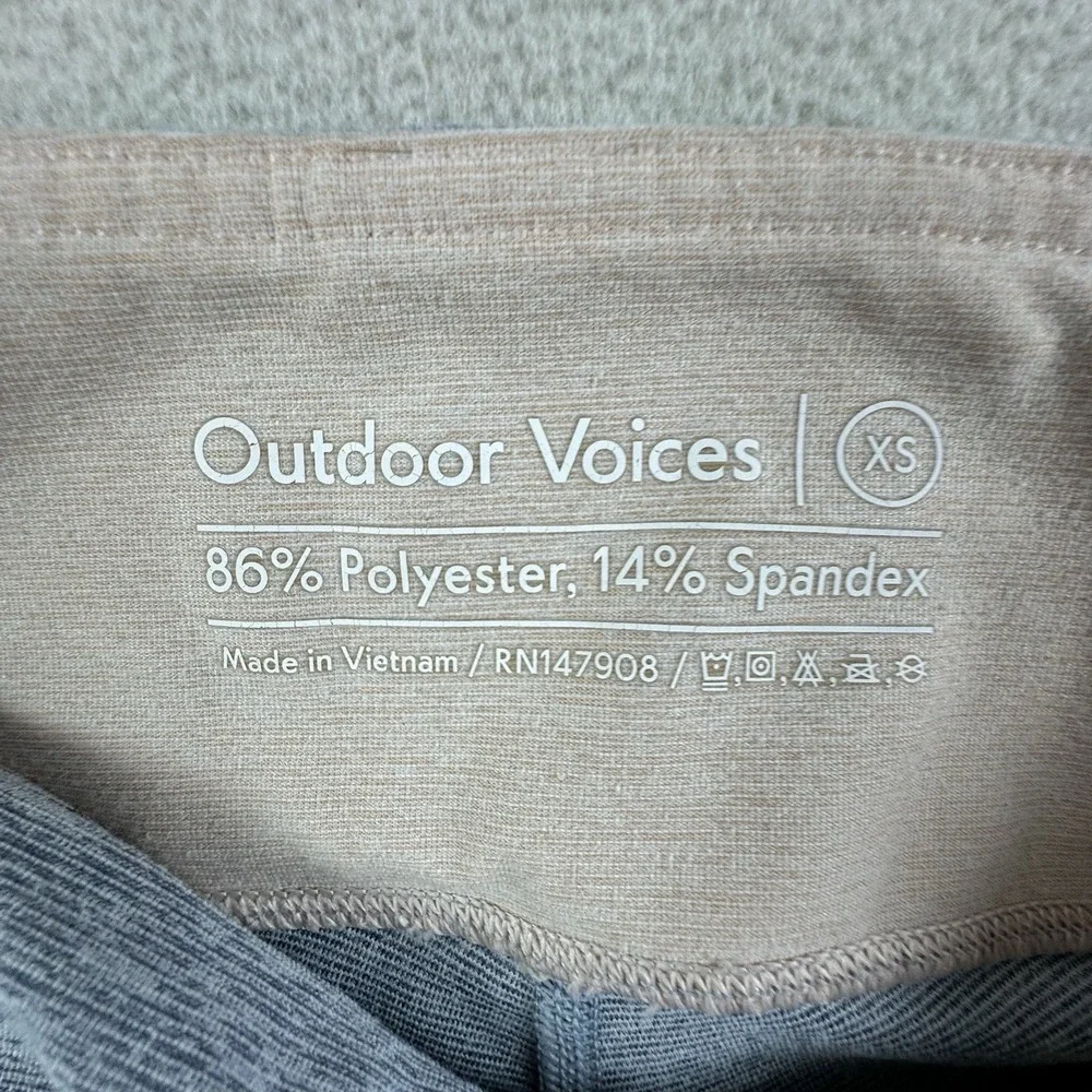 Outdoor Voices Dipped 7/8 Leggings Womens XS Colorblock Warmup Gym Yoga Stretch